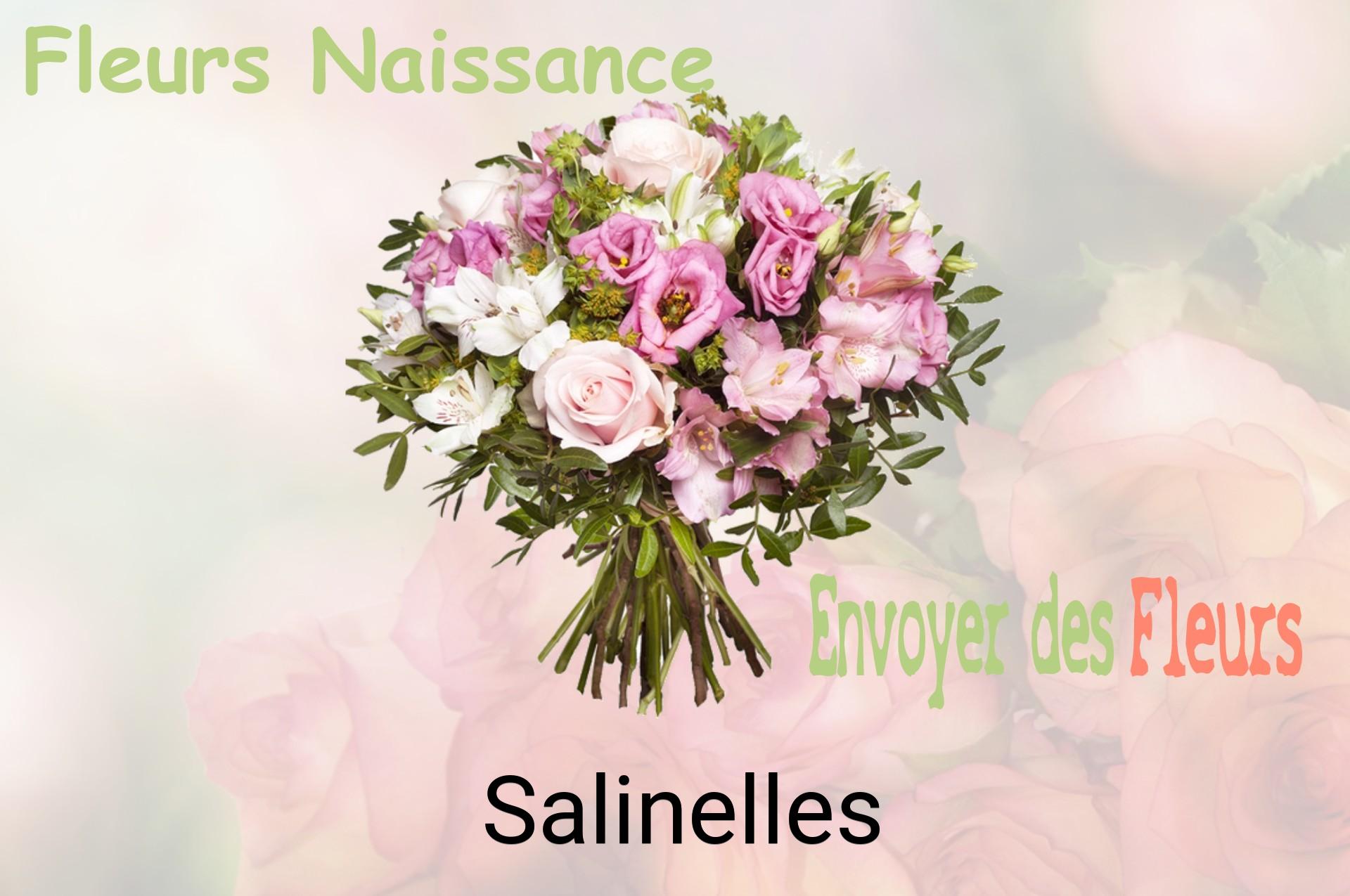 Bouquet de fleurs de naissance livré à Salinelles